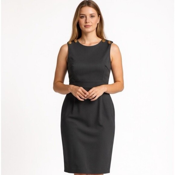 NEW Brooks Brothers Sleeveless Shift Dress Women Size 8 Navy Blue Preppy $228